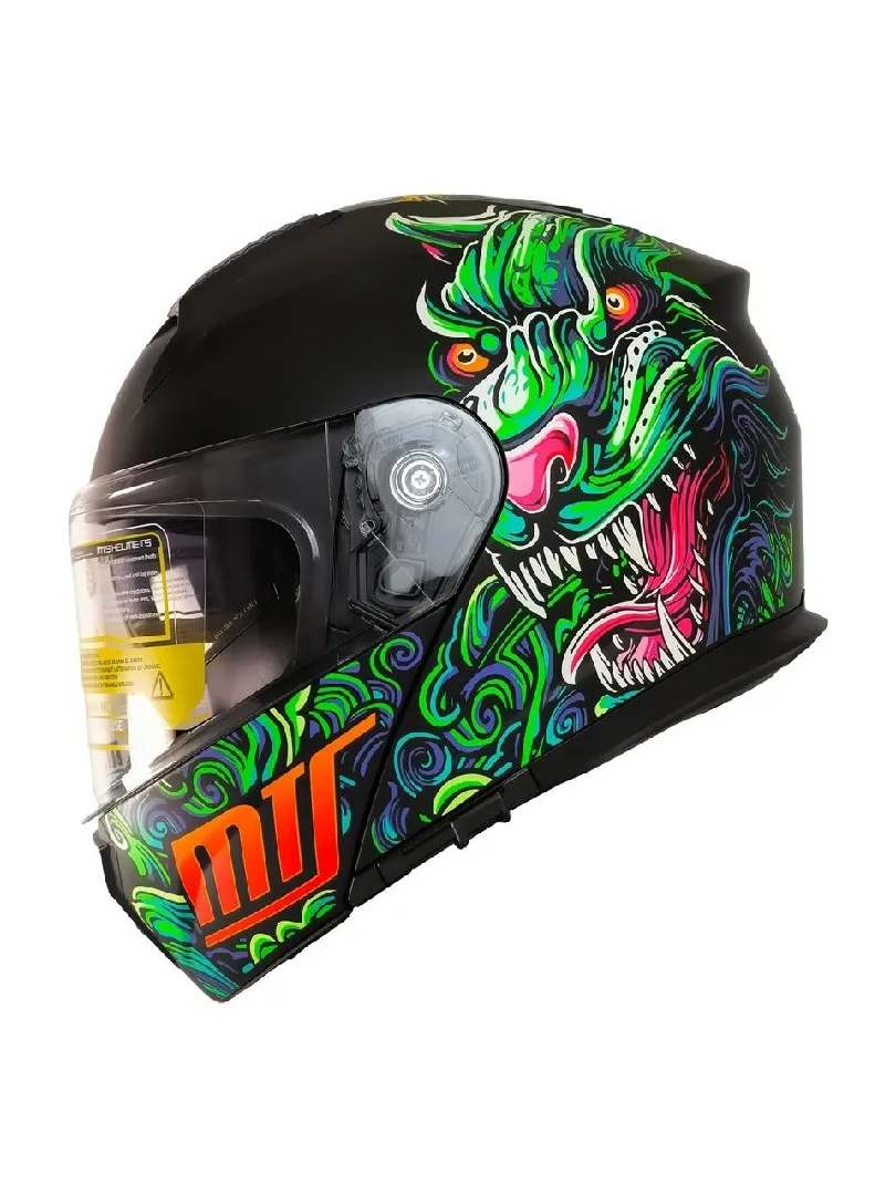 MTS M-966 V2 DRAGO MAT ÇENE AÇILIR KASK