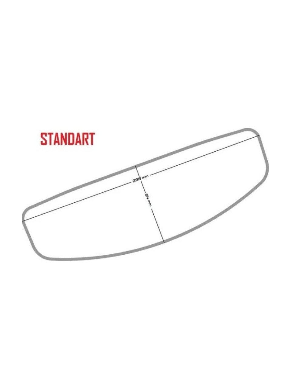 RALERİ PİNLOCK ÜNİVERSAL KASK BUĞU ÖNLEYİCİ STANDART BOY (BUĞU CAMI)