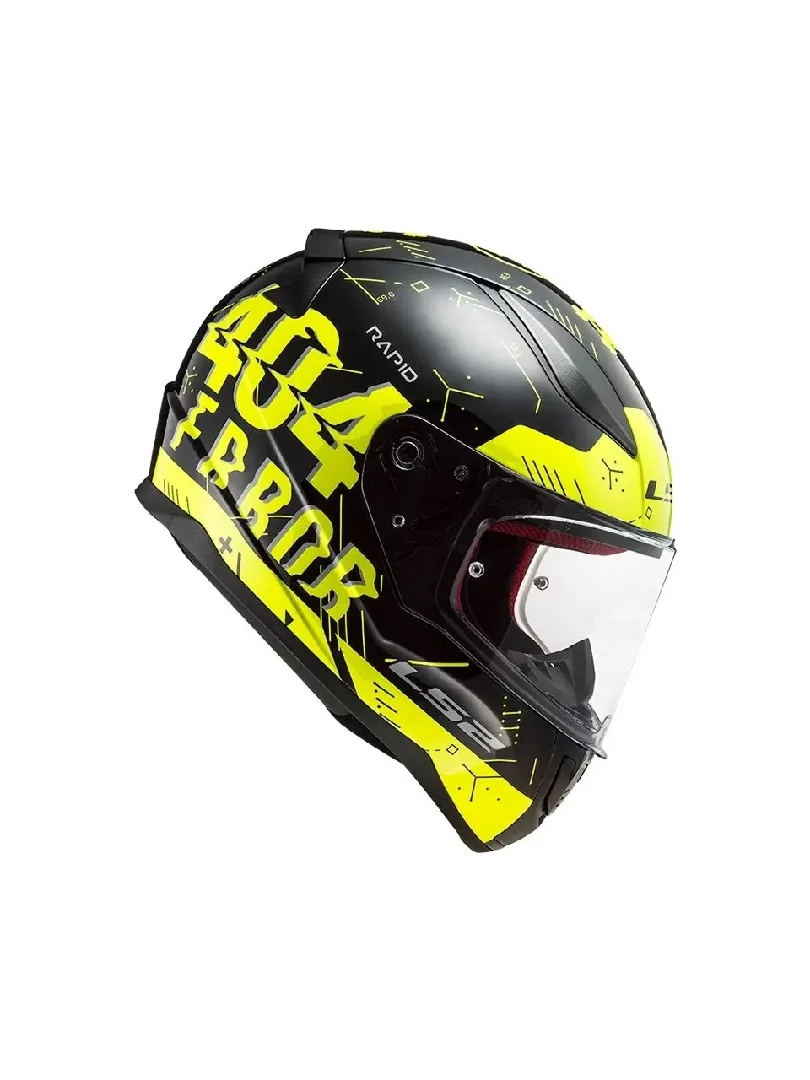 LS2 RAPID PLAYER NEON SARI-SİYAH KASK