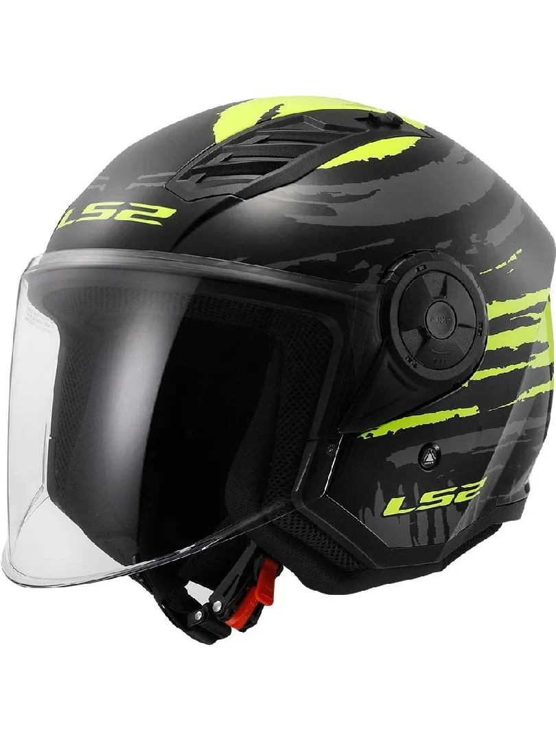LS2 AIRFLOW 2 BRUSH SİYAH-NEON SARI KASK
