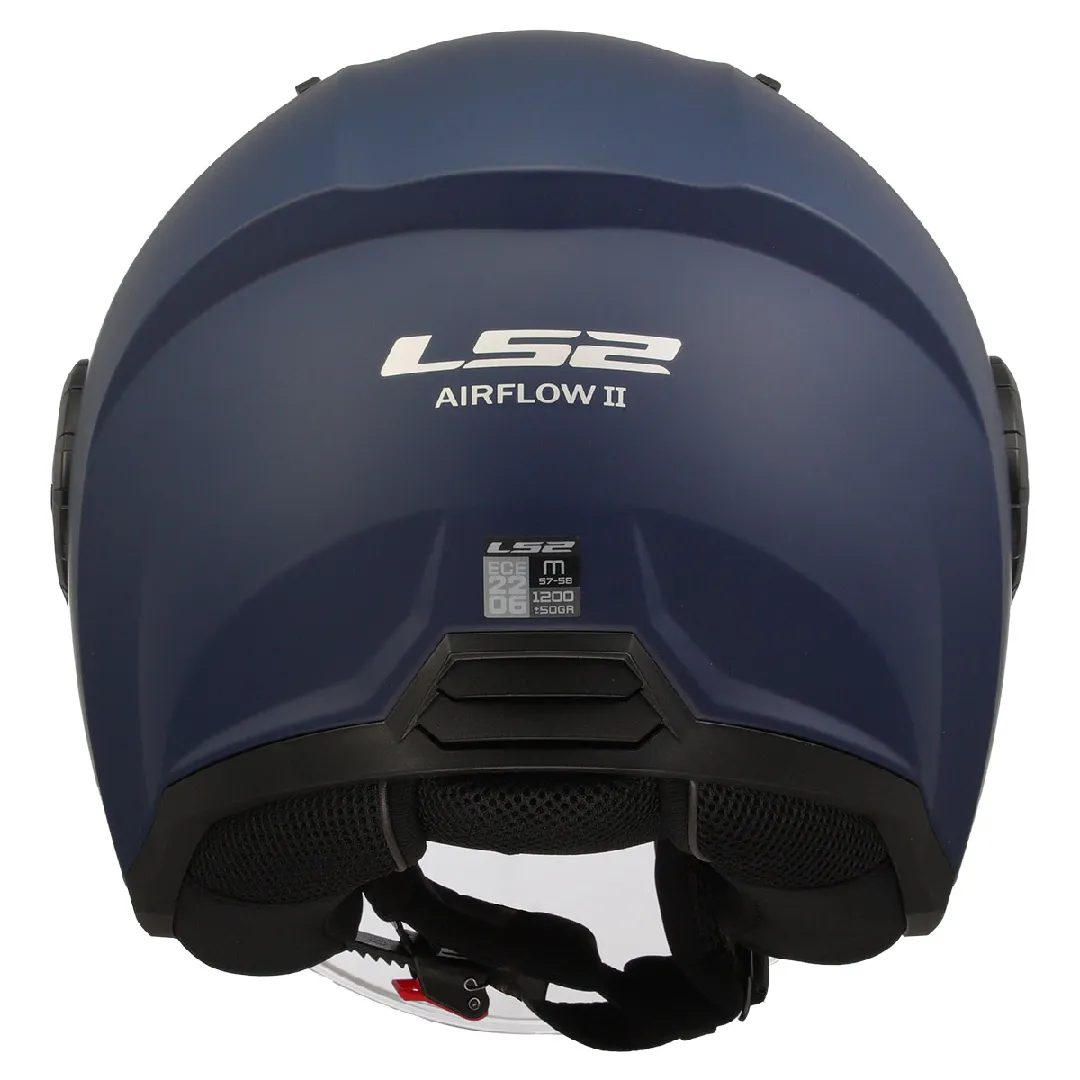 LS2 AIRFLOW 2 YARIM KASK MAT NAVY MAVİ