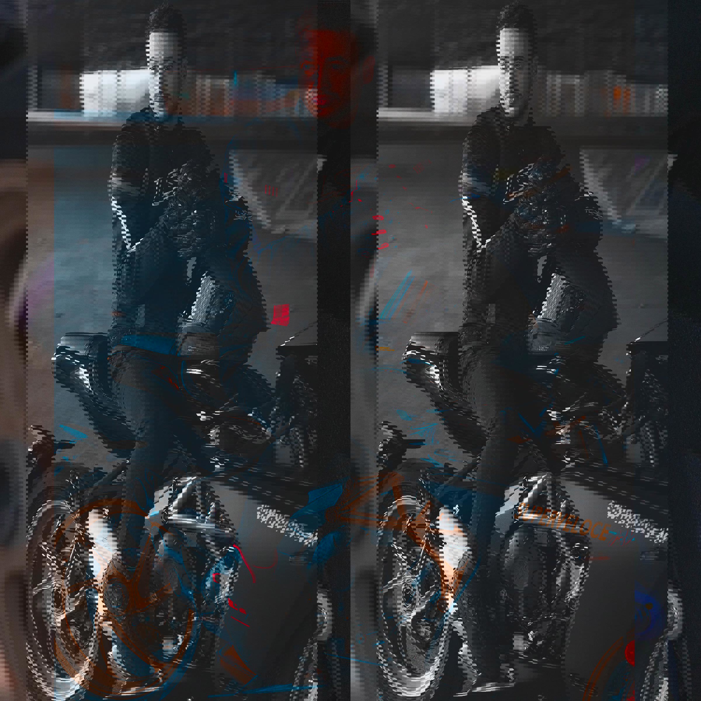 LS2 GARRA WP MOTOSİKLET BOTU SİYAH-KIRMIZI