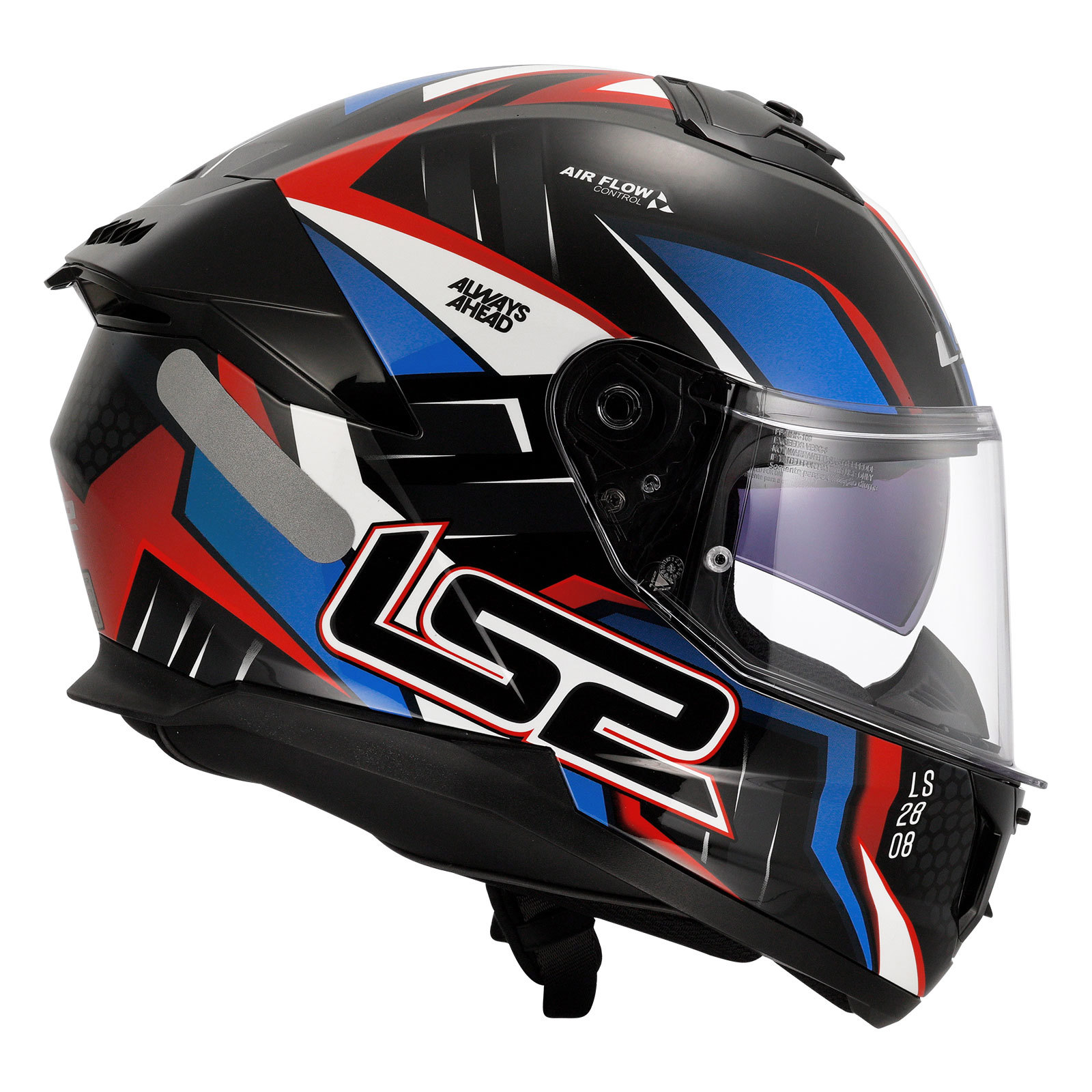 LS2 STREAM 2 TINUX SİYAH-KIRMIZI KASK