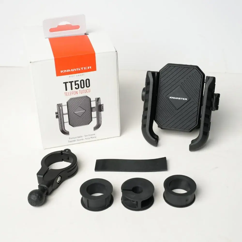 KNMASTER TT-500 TİTREŞİM ÖNLEYİCİLİ MOTOSİKLET TELEFON TUTUCU