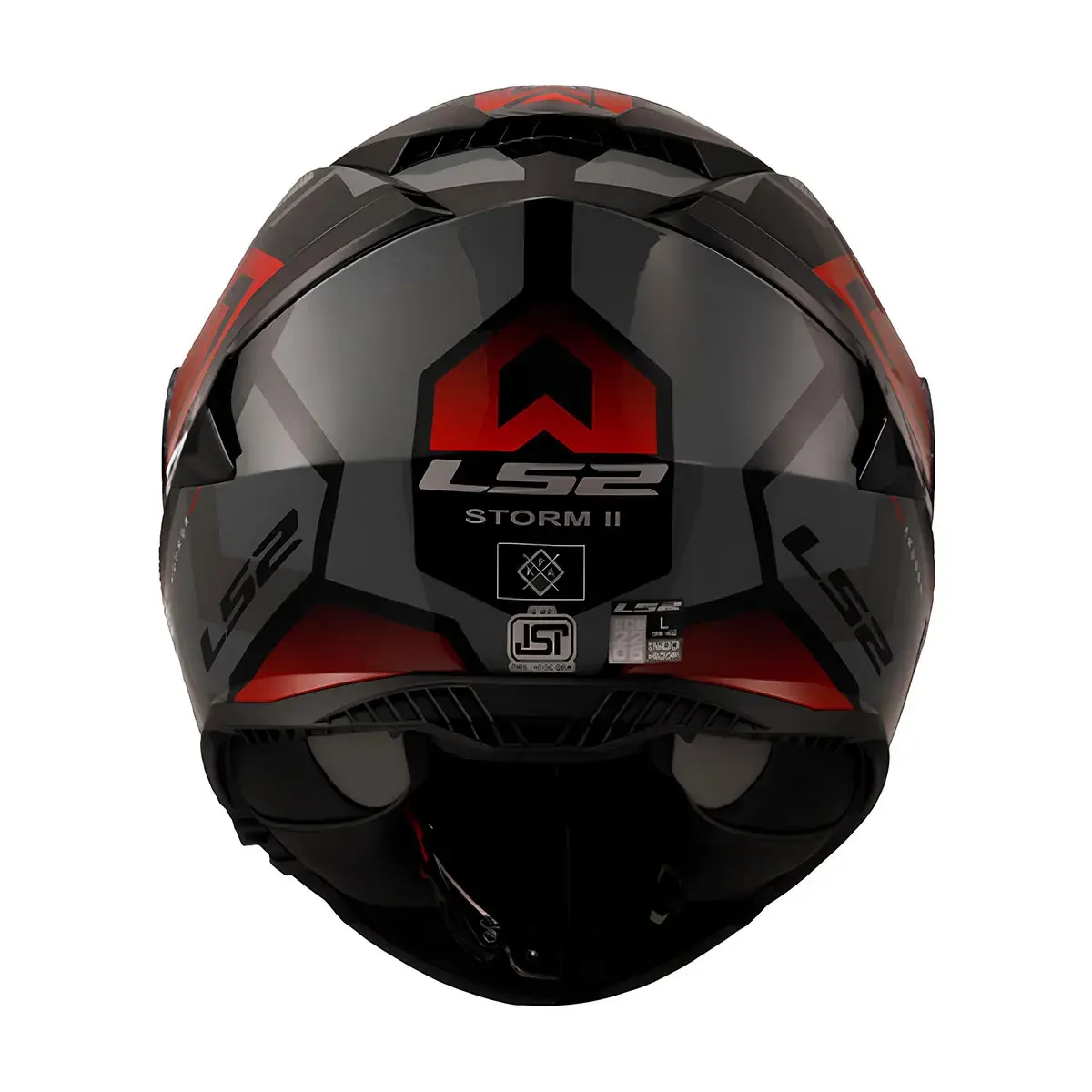 LS2 STORM 2 KRONOS KIRMIZI-GRİ KASK