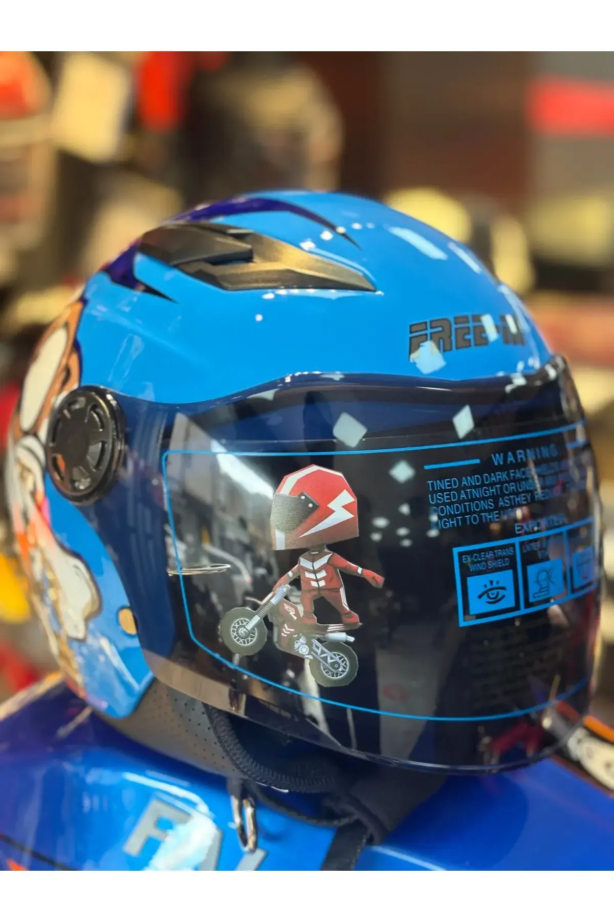 FREE-M FR205 SİYAH KASK CAMI - VİZÖR